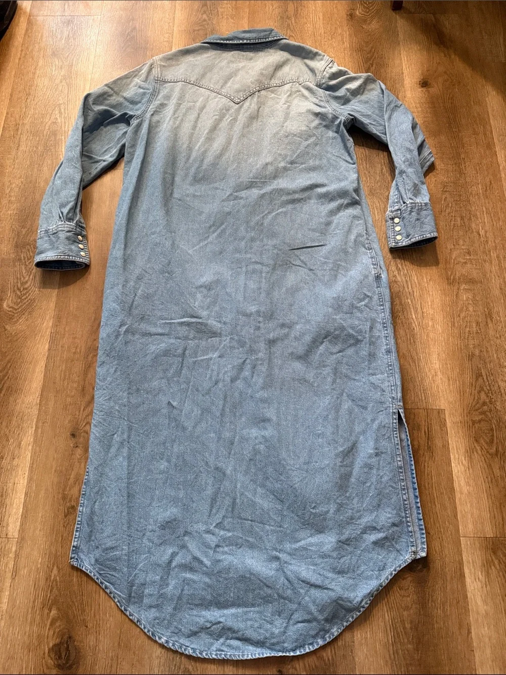 Wrangler Long Sleeve Denim Dress size large - Picture 3 of 11